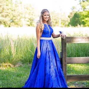 Royal Blue Sherri Hill Prom dress size 2